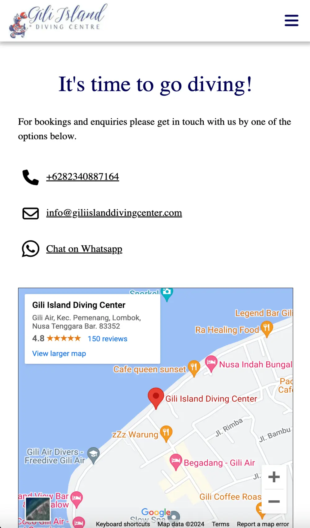Gili Island Diving Center in Gili Air